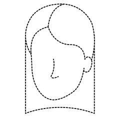 beautiful woman head avatar character