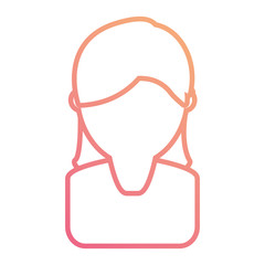 woman face vector illustration