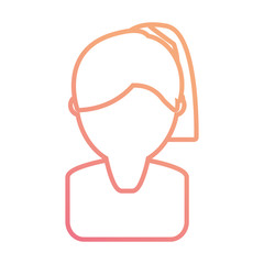 woman face vector illustration