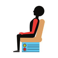  car seat  vector illustration