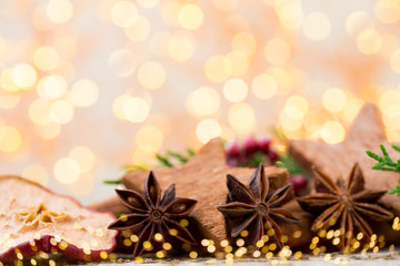 Zimt and Anis. Christmas greeting card.