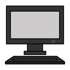 computer desktop isolated icon