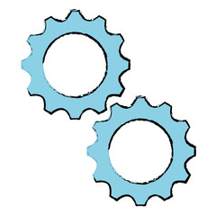 gears machine isolated icon