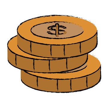 coins money isolated icon