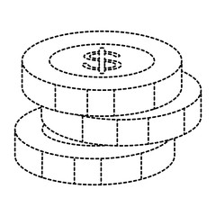 coins money isolated icon