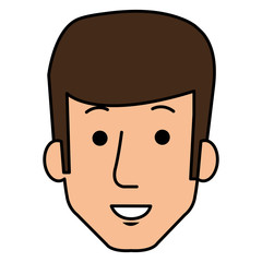 young man head avatar character