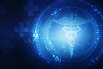 2d illustration Health care and medical logo 