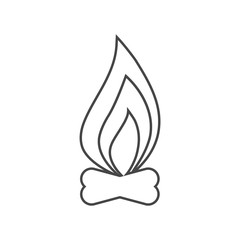 Simple fire icon 