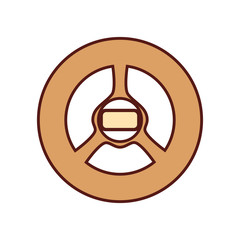steering wheel  vector  illustration