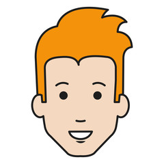 young man head avatar character