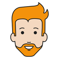 Obraz premium young man head avatar character