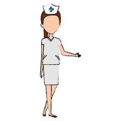 beutiful nurse avatar character