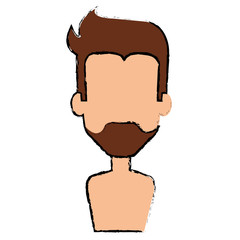 young man shirtless avatar character