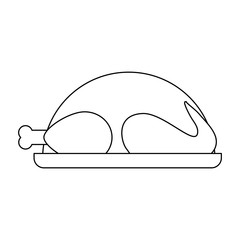grilled chicken icon
