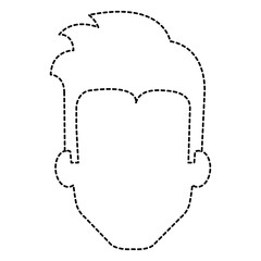 young man head avatar character