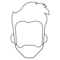 young man head avatar character