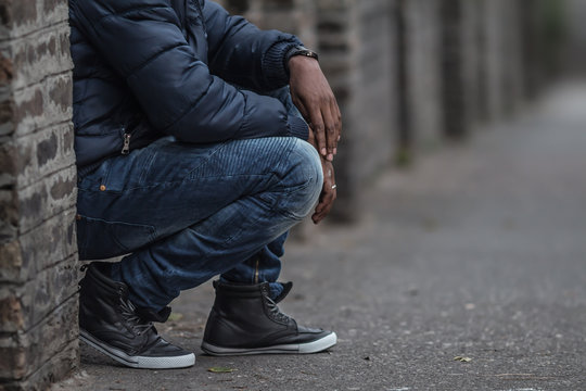 urban black guy on the street