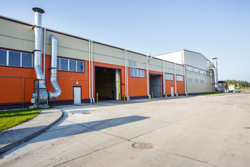 Fototapeta premium Modern waste recycling processing plant. Separate garbage collection. Recycling and storage of waste for further disposal.