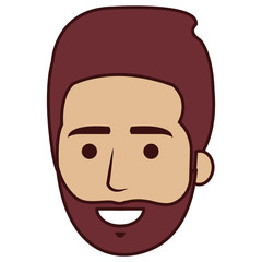 young man head avatar character