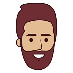 young man head avatar character