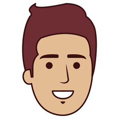 young man head avatar character