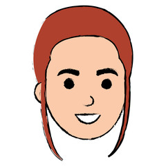 beautiful woman head avatar character