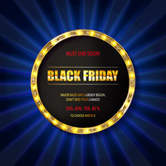 Black friday special offer on gold badge
