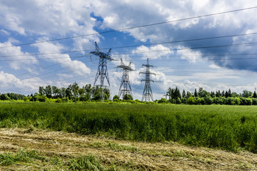 Clouds over the wheat field