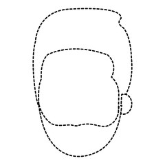 young man head avatar character