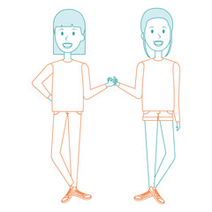 Obraz premium beautiful girls avatars characters
