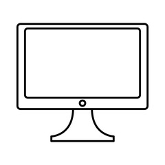 Computer screen monitor icon vector illustration graphic design