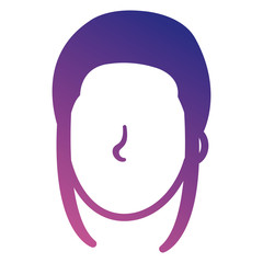 beautiful woman head avatar character