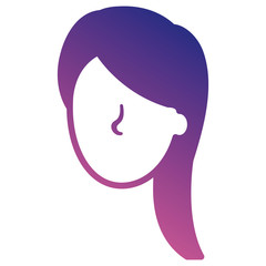 beautiful woman head avatar character