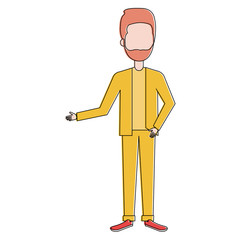 elegant man avatar character