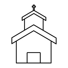 Church building symbol icon vector illustration graphic design