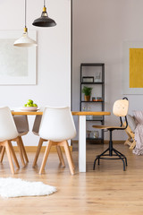 White, creative day room