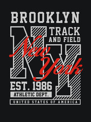 Typography New York T-Shirt graphic