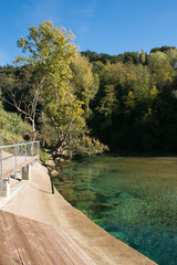 Spiaggietta fluviale alle Mole di Narni, Umbria