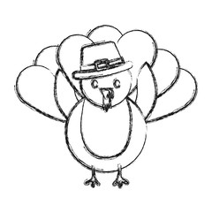 cartoon turkey icon
