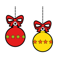 merry christmas balls decorative