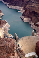 hoover dam, aerial  - 177375351