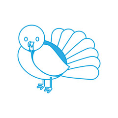 cartoon turkey icon
