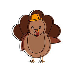 cartoon turkey icon