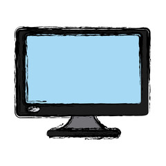 Computer screen monitor icon vector illustration graphic design