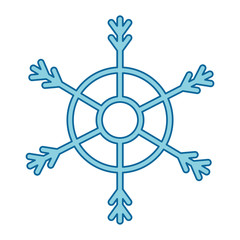 Fototapeta premium snowflake decorative isolated icon vector illustration design