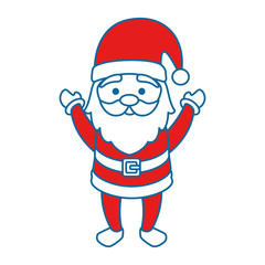 cute santa claus character vector illustration design