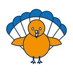 cartoon turkey icon