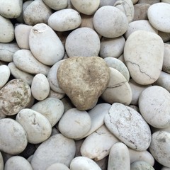 Fototapeta na wymiar Heart shaped stone