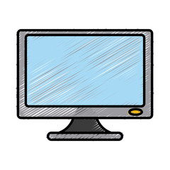 Computer screen monitor icon vector illustration graphic design