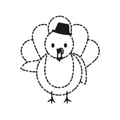 cartoon turkey icon